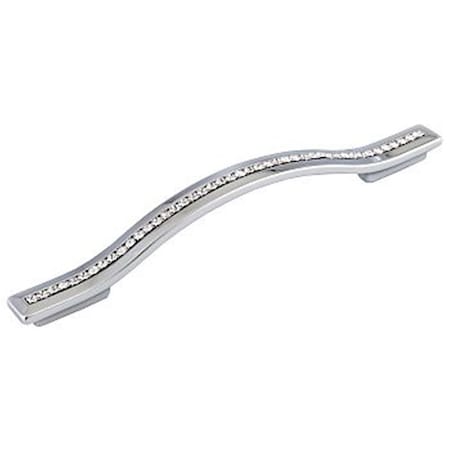 Gan Eden Crystal Bow Pull, Bright Chrome, 128 x 160mm Ctc GA2667532